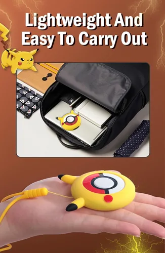 Vista 3 de Funda de silicona para Pokémon GO Plus +, funda protectora para Pokémon GO Plus + 2023 con correa para la muñeca - Amarillo