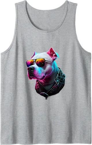 Vista 6 de Dogo Argentino Dogs Dogo Argentinos - Camiseta sin mangas, Negro