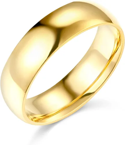 Vista 7 de Wellingsale Alianzas de boda de oro macizo de 14 quilates Oro Blanco