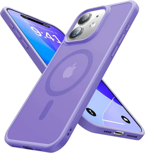 Vista 11 de Funda magnética para iPhone 12 Pro Max, [nunca amarilla] [compatible con MagSafe] Protección militar contra caídas de 10 pies, a prueba de golpes