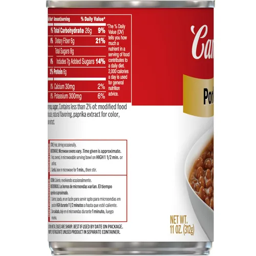 Vista 7 de Campbell's Frijoles con cerdo, lata de 11 oz