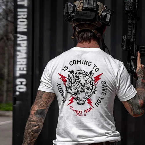 Vista 21 de Nobody is Coming to Save You - Camiseta de manga corta para hombre