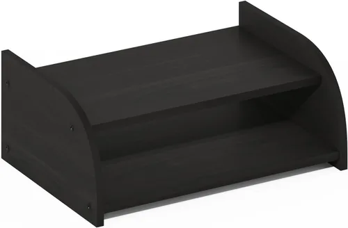 Vista 5 de Furinno Organizadores y accesorios de escritorio clásicos, elevador de monitor de 2 niveles, organización de oficina, estante superior