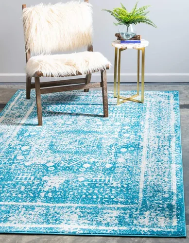 Vista 14 de Unique Loom - Alfombra estilo tradicional de Rosso Collection, Polipropileno, Azul (multi/blue)