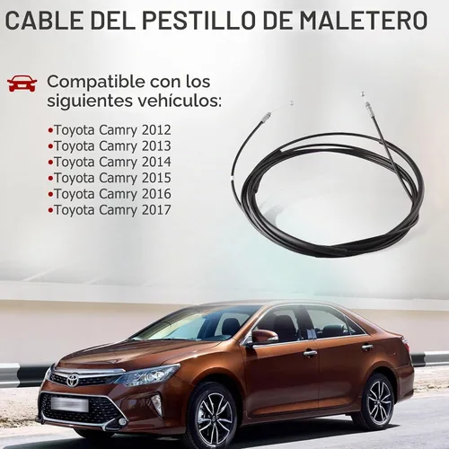 Vista 3 de Cable de cierre de maletero compatible con Toyota Camry 2012-2017, cable de liberación de pestillo que conecta con interruptor de maletero, cable