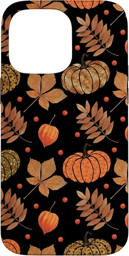 Vista 21 de Otoño hojas y calabazas patrón Halloween otoño regalos caso para iPhone 17