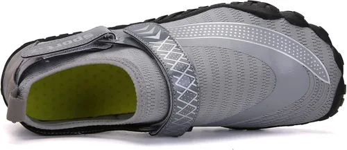Vista 4 de Zapatos acuáticos transpirables de secado rápido para mujer y hombre, calcetines acuáticos suaves para senderismo, natación, playa, surf, yoga