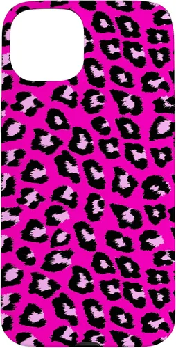 Vista 9 de McBling - Carcasa para iPhone 17, diseño de leopardo y guepardo rosa intenso