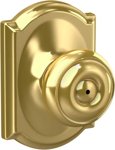 Vista 18 de SCHLAGE F10 GEO 716 Pomo de Puerta Georgiano, Cerradura de Paso para Pasillo y Armario, Bronce Envejecido (Paquete de 4)