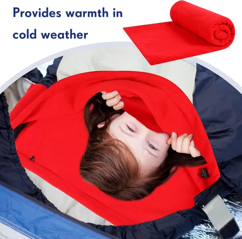 Vista 4 de Mixweer 3 piezas de forro polar para saco de dormir para adultos, clima cálido o frío, 75 pulgadas, añade 12 grados Fahrenheit más calor, forro