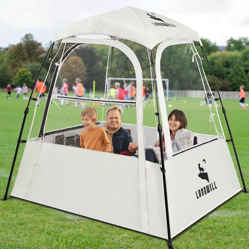 Vista 12 de Pod All Weather Sports Tent, Outdoor Pop Up Bubble Clear 540° View Winter Tent for 1-2 Person, Instant Cold Weather Shelter with Rainfly for Soccer