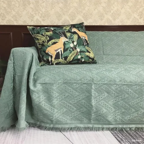 Vista 8 de Funda de sofá para sofá de 3 cojines, funda de sofá seccional lavable, fundas de sofá geométricas de jacquard para futón, protector para perros