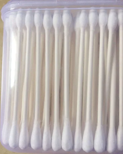 Vista 5 de Hisopos de algodón de papel en barra de 180 quilates, algodón compacto de calidad con doble cabezal, mango de fuerte dureza, multiusos, seguros