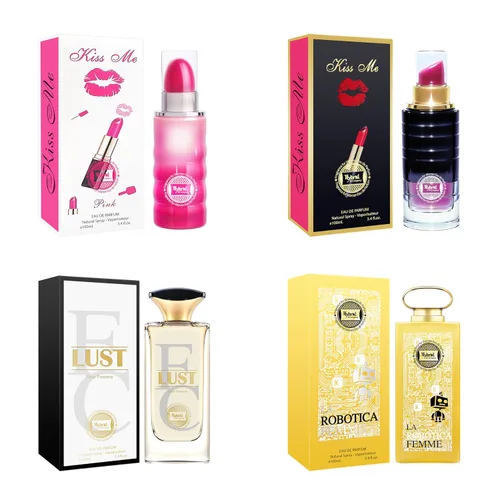 Vista 9 de Hybrid & Company Mujer 4 unids Belleza Rosa Cambio París Mujeres Romántico Pour Femme Perfume Natural Spray Fresco Fragancia