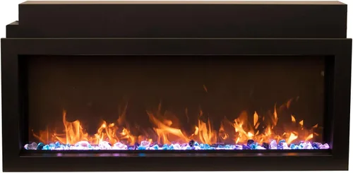 Vista 2 de Amantii Chimenea eléctrica tradicional Trd Extra Slim de 26