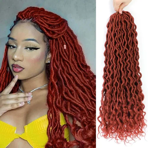 Vista 36 de Cabello Corto de Locs Falsos para Crochet Pre-Enrollado 12 Pulgadas 6 Paquetes Cabello de Locs de Diosa para Crochet Locs Falsos Suaves con Puntas