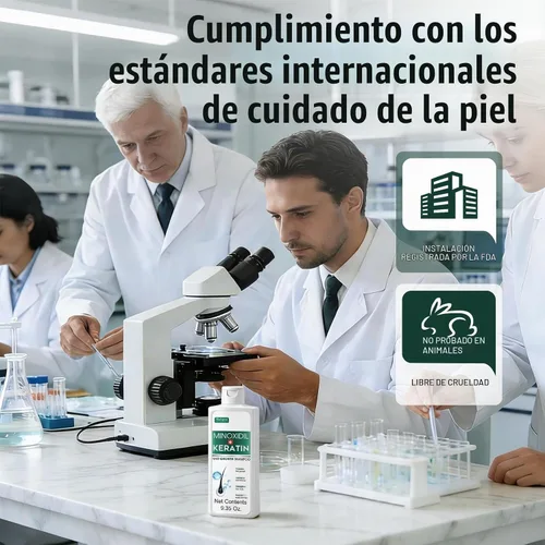 Vista 6 de Champú voluminizador de cabello y queratina para cabello más grueso y saludable, champú voluminizador