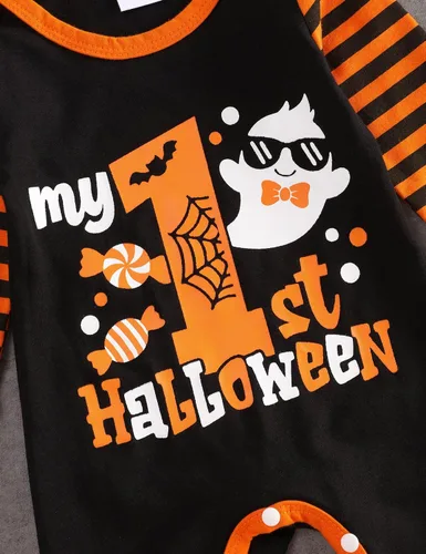Vista 4 de Mameluco para bebé recién nacido, traje de Halloween, conjunto de regalo