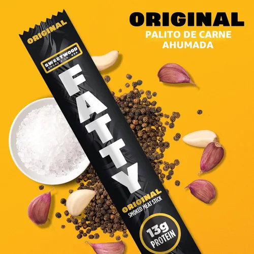 Vista 5 de FATTY Palitos de carne seca original, 2 oz. (20-pk)