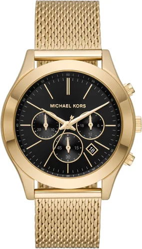 Vista 13 de Michael Kors Reloj de gran tamaño Slim Runway para hombre, reloj de acero inoxidable para hombres