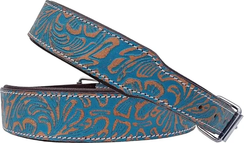 Vista 9 de Affilare Collar de perro de cuero estilo occidental resistente acolchado para cachorros y perros grandes 10AB134-XS