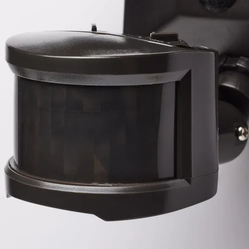 Vista 5 de Nuvo 65/213 - Luz LED de seguridad de doble cabezal, 3000 K, sensor de movimiento, bronce