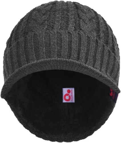 Vista 38 de Janey&Rubbins Gorro de punto diario con orejeras con forro polar y calavera