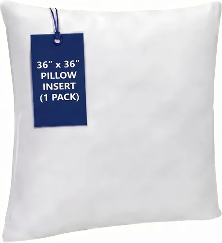 Vista 12 de WINGLAM, Rellenos de almohada, almohadas decorativas, relleno de funda, blanco, paquete de 2, 26 x 26 pulgadas, hipoalergénico, poliéster, ultra