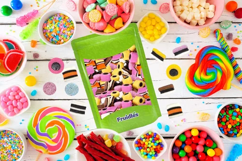Vista 5 de Fruidles Gomitas de Regaliz Allsorts de Estilo Inglés, Dulces Allsorts, Sin OGM (1 Libra)