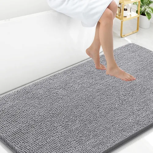 Vista 47 de Arotive Alfombras de baño de felpilla extrasuaves y absorbentes, de 24 x 16 pulgadas, lavables a máquina, parte trasera de goma antideslizante