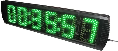 Vista 2 de AZOOU 5 pulgadas de alto carácter de un solo lado LED deporte temporizador temporizador cuenta regresiva/hasta temporizador con control remoto IR