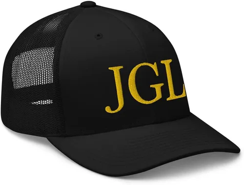 Vista 5 de RIVEMUG JGL - Gorra de camionero bordada en oro Chapo Guzman Chapito 701 con cierre de presión ajustable Gorra JGL