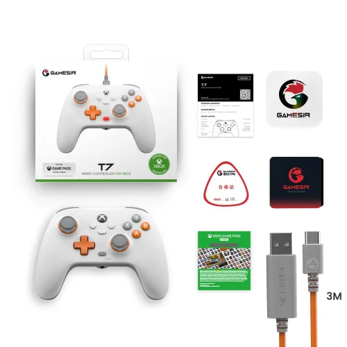 Vista 7 de GameSir T7 Wired Controller for Xbox Series X S, Xbox One & Windows 10/11, Plug and Play Gaming Gamepad with Hall Effect Joysticks/Hall Trigger, 3.5