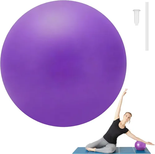 Vista 9 de Pelota de pilates pequeña de 9 pulgadas, mini pelotas de yoga para gimnasio, yoga, entrenamiento de núcleo, fitness, entrenamiento, estabilidad