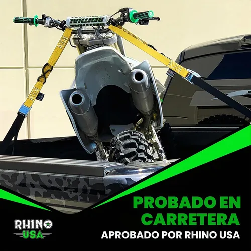 Vista 7 de Rhino USA Cambuckle - Correas de amarre para motocicleta Negro