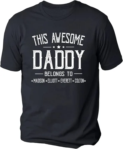 Vista 4 de IZI POD - Camisa personalizada para abuelo, nietos, para cumpleaños, Navidad, Día del Padre, papá, abuelo