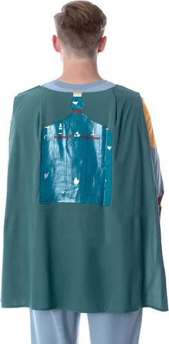 Vista 5 de Star Wars Boba Fett - Conjunto de pijama de manga larga para hombre con capa