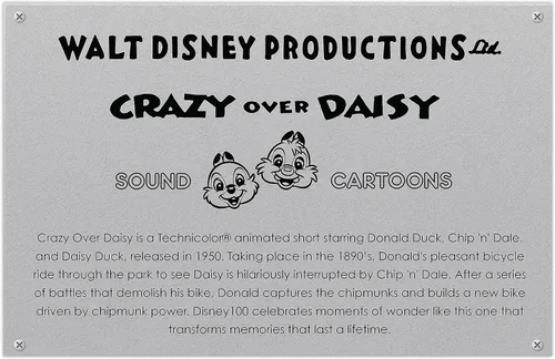 Vista 2 de Disney 100 años de maravilla Walt Disney presenta “Loco por Daisy” Pato Donald de peluche coleccionable, juguetes para niños de 5 años en adelante
