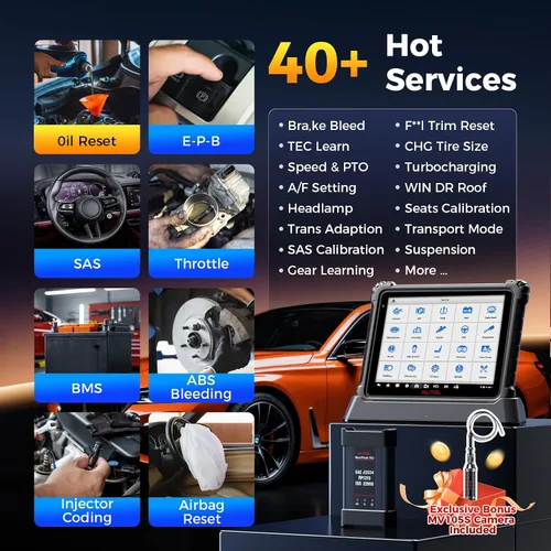 Vista 5 de Autel Escáner MaxiCOM Ultra Lite con MV105S: herramienta inteligente 2026 como MaxiSys Ultra S2, hasta MS909 Elite II Pro MS919, 2 años