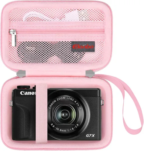 Vista 14 de Elonbo Funda para cámara digital Canon PowerShot G7 X Mark III/G7 X Mark II/Canon Powershot SX740 HS/ SX730 HS/ SX720 HS - Funda de transporte