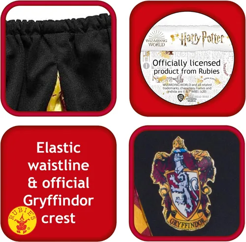 Vista 3 de Rubie's - Falda de disfraz de Harry Potter para adulto, Gryffindor