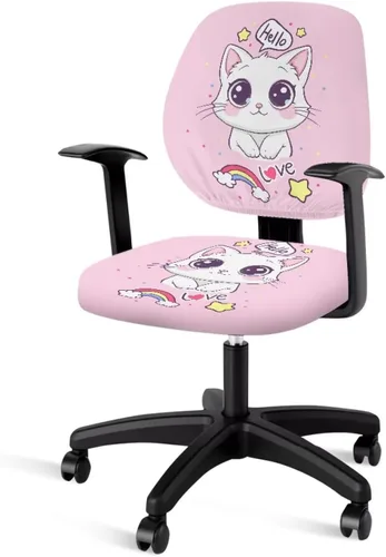 Vista 20 de Funda para silla de oficina con diseño de mariposa de 2 piezas, fundas para silla de juegos, bonitas fundas transpirables para silla de escritorio