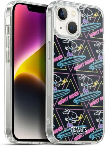 Vista 132 de Head Case Designs Funda de gel suave con licencia oficial de Peanuts Tropical Surf Snoopy Aloha Disco compatible con Apple iPhone 13 Mini Surf