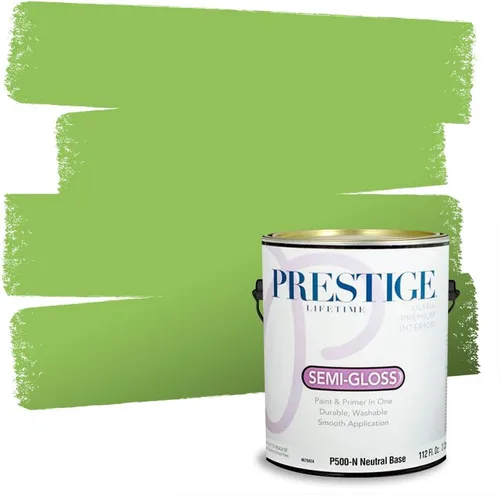 Vista 15 de PRESTIGE Pintura exterior e imprimación en uno, aloe, plano, 1 galón