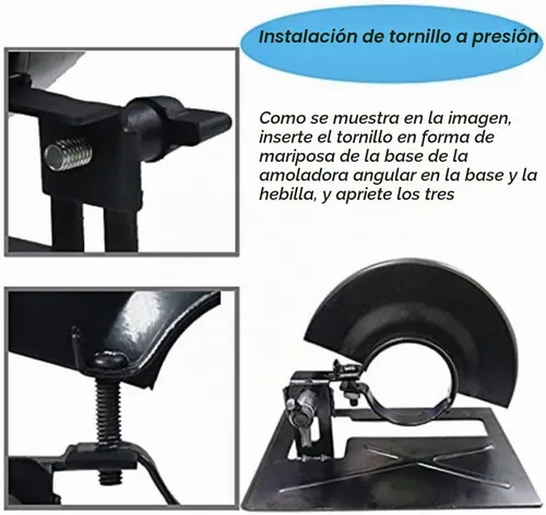 Vista 2 de Funda protectora de soporte de corte especial para amoladora angular, cubierta protectora ajustable, cubierta protectora para molino angular