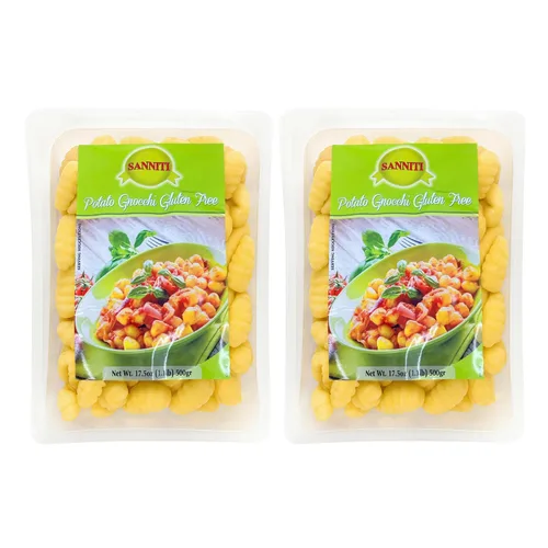 Vista 9 de Sanniti Pasta italiana sin gluten europea-kosher vegana sin OMG hecha con maíz y arroz importada de Italia, 8.8 onzas (paquete de 2) (Caserecce)