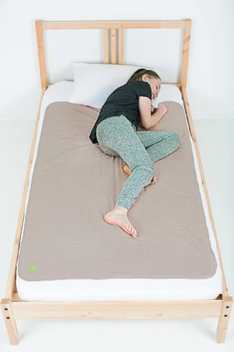 Vista 18 de PeapodMats Tapete de Cama Impermeable para Enuresis e Incontinencia - Protector Reutilizable. Colocación Segura y Transpirable. Lavable. Ecológico