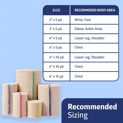 Vista 6 de Título: Medline Matrix Wrap Vendaje elástico con cierre automático, estéril, 2 pulgadas x 5 yardas, caja de 20