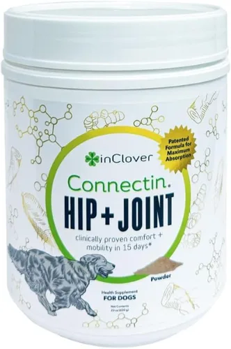 Vista 13 de InClover Connectin Suplemento natural para cadera y articulaciones para gatos con glucosamina, condroitina y ácido hialurónico, polvo