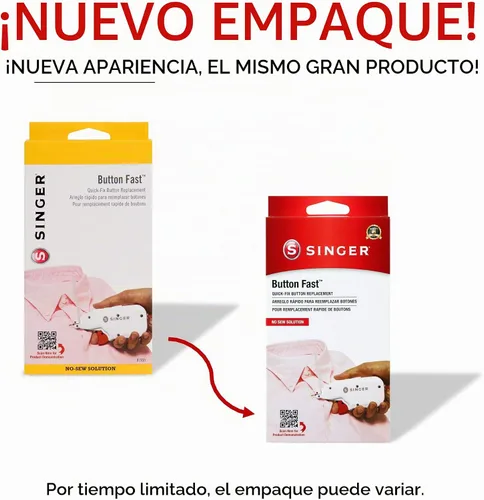 Vista 8 de Singer Botón de fijación rápida herramienta de reemplazo de botón con 60 sujetadores y 12 botones (01933)